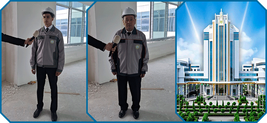 “Suw üpjünçiligi, ulanylan suwlary akdyryş we suw gorlaryny goramak” hünäriniň talyplary üçin uly gurluşyk meýdançasynda göçme okuw sapagy