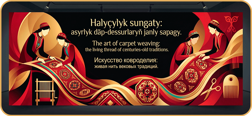 HALYÇYLYK SUNGATY: TALYP GYZLARYŇ TÜRKMENISTANYŇ MILLI MIRASY BILEN TANYŞMAGY